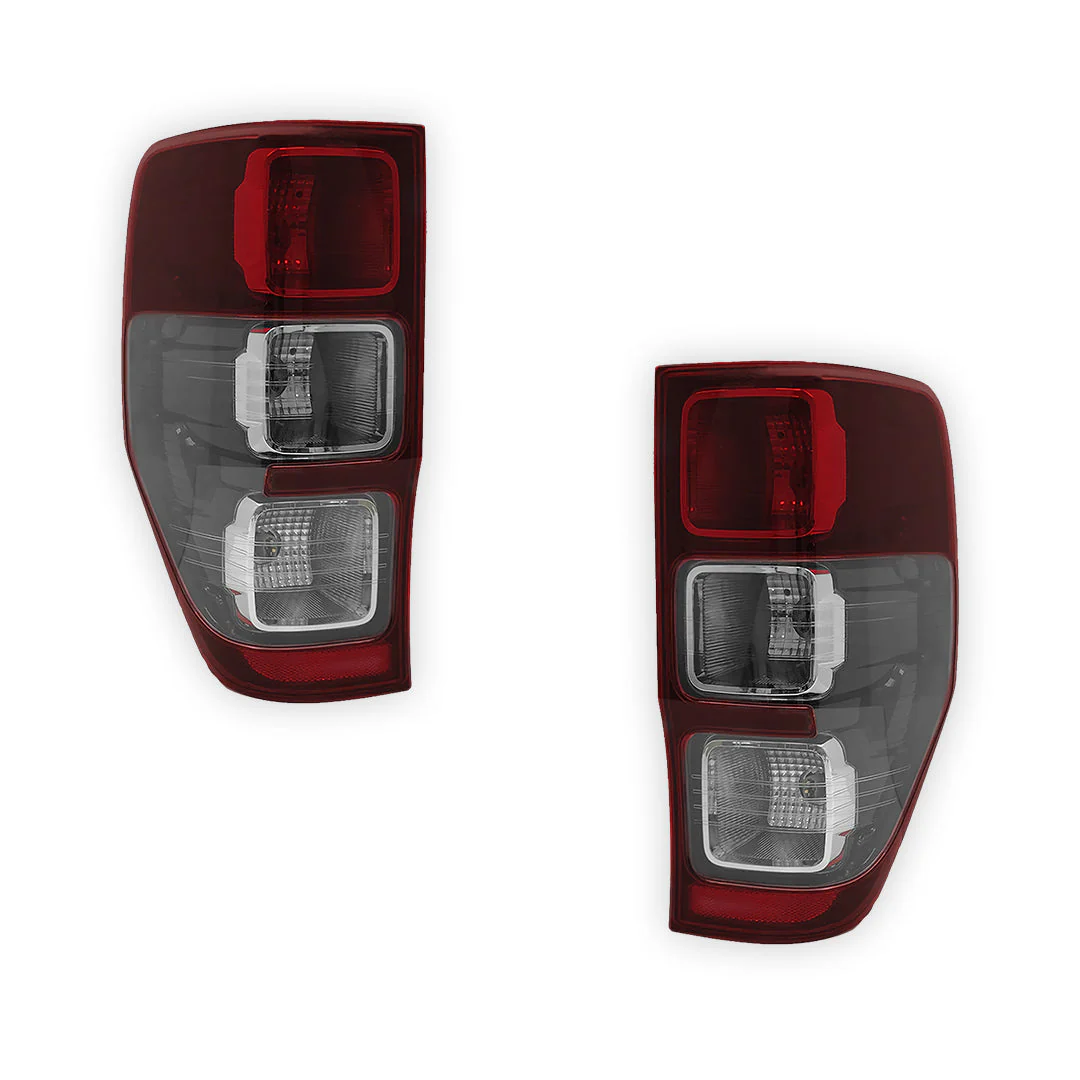 Ford Ranger PX1 (2011 - 2015) Black Halogen OEM Style Tail Lights LH + RH - Image 2