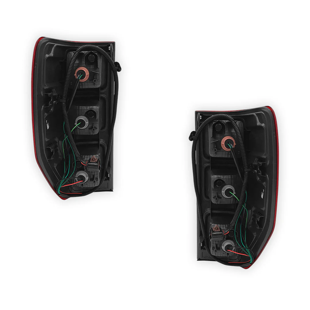Ford Ranger PX1 (2011 - 2015) Black Halogen OEM Style Tail Lights LH + RH - Image 3