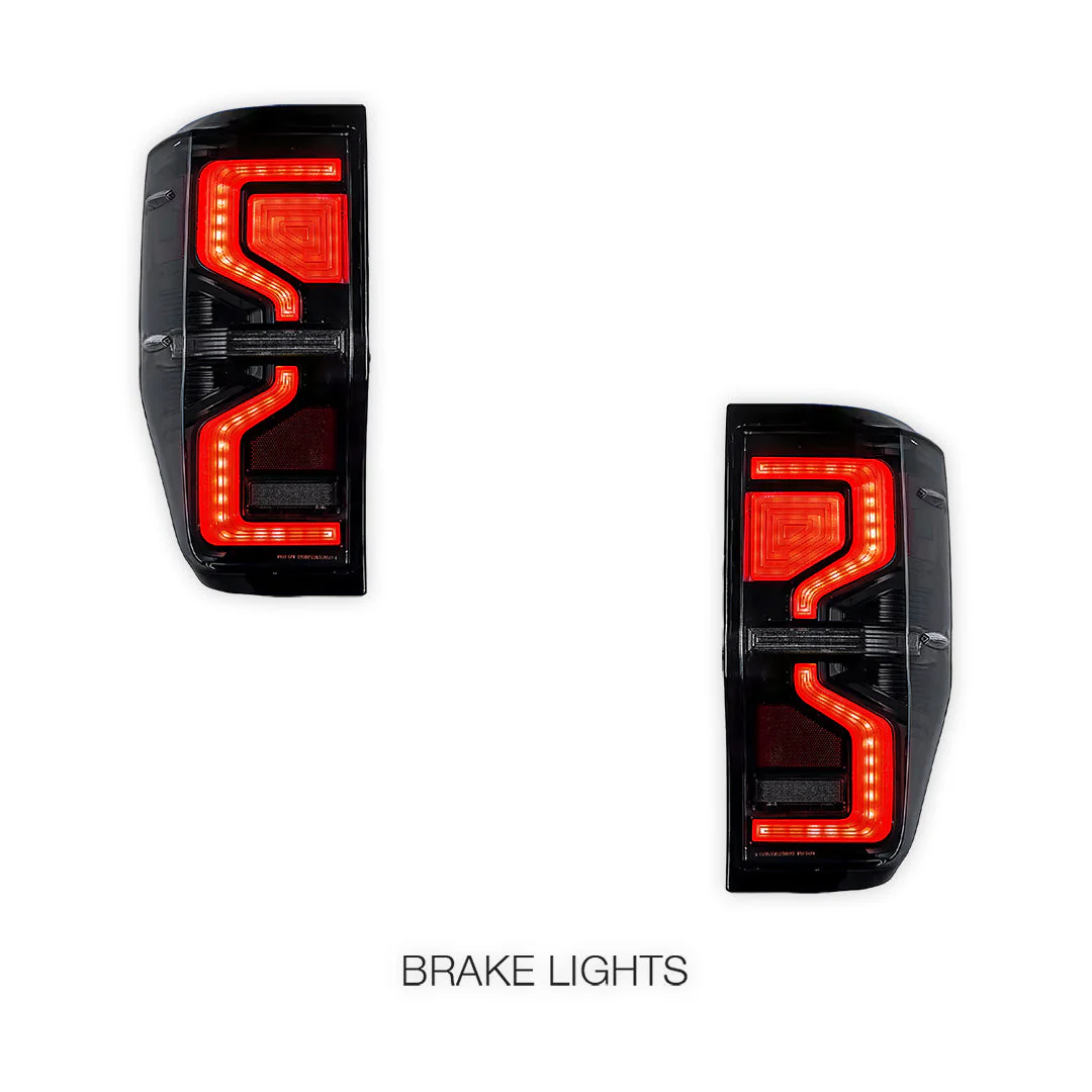 Ford Ranger PX MK1 / MK2 (2012 - 2018) Sequential Smoked Full LED Tail Lights LH + RH - Image 2