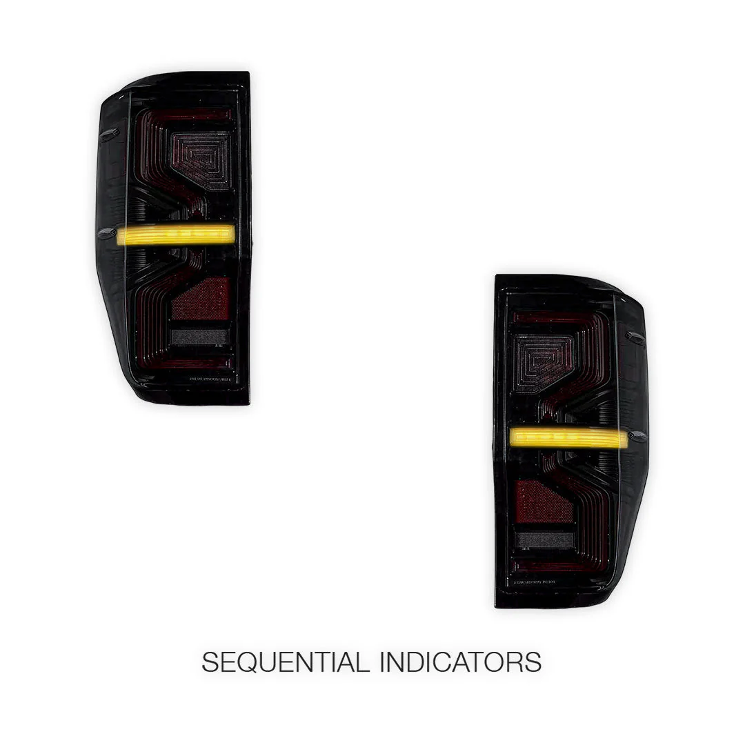 Ford Ranger PX MK1 / MK2 (2012 - 2018) Sequential Smoked Full LED Tail Lights LH + RH - Image 4