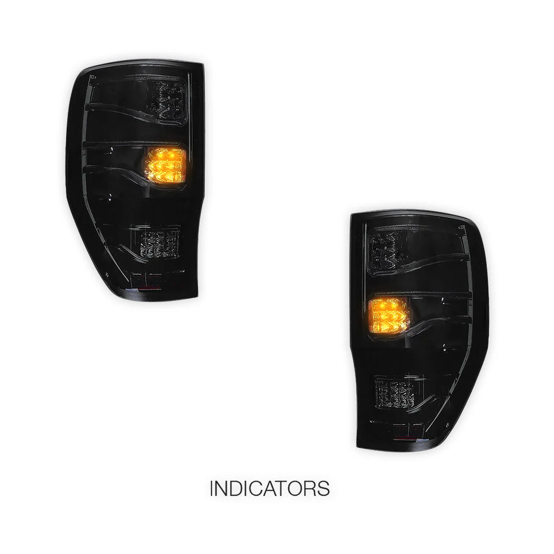 Ford Ranger T6 PX MK1 / MK2 / MK3 (2012 - 2021) Smoked Matrix Style LED Tail Lights LH + RH - Image 4