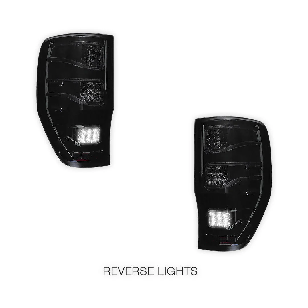 Ford Ranger T6 PX MK1 / MK2 / MK3 (2012 - 2021) Smoked Matrix Style LED Tail Lights LH + RH - Image 5