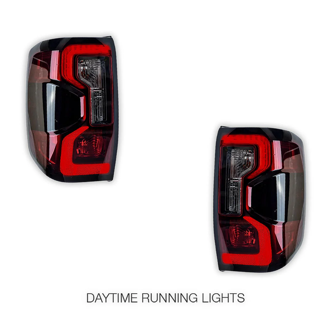 Ford Ranger T9 PY (2022 - 2023) Smoked LED Tail Lights LH + RH - Image 4
