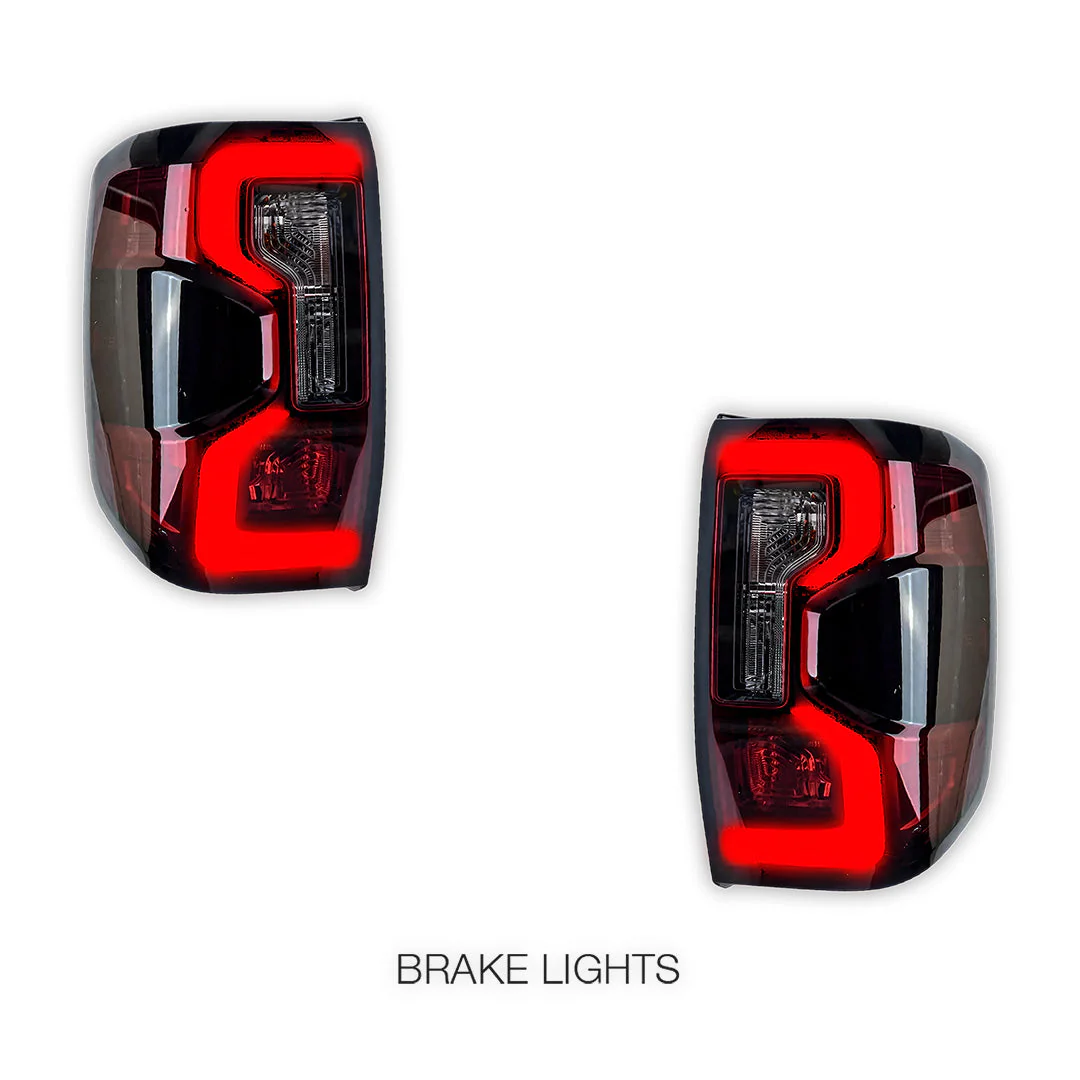 Ford Ranger T9 PY (2022 - 2023) Smoked LED Tail Lights LH + RH - Image 5