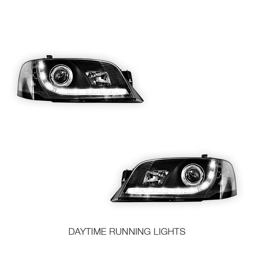 Ford Territory SX / SY (2004 - 2009) LED DRL Style Projector Headlights LH + RH - Image 2