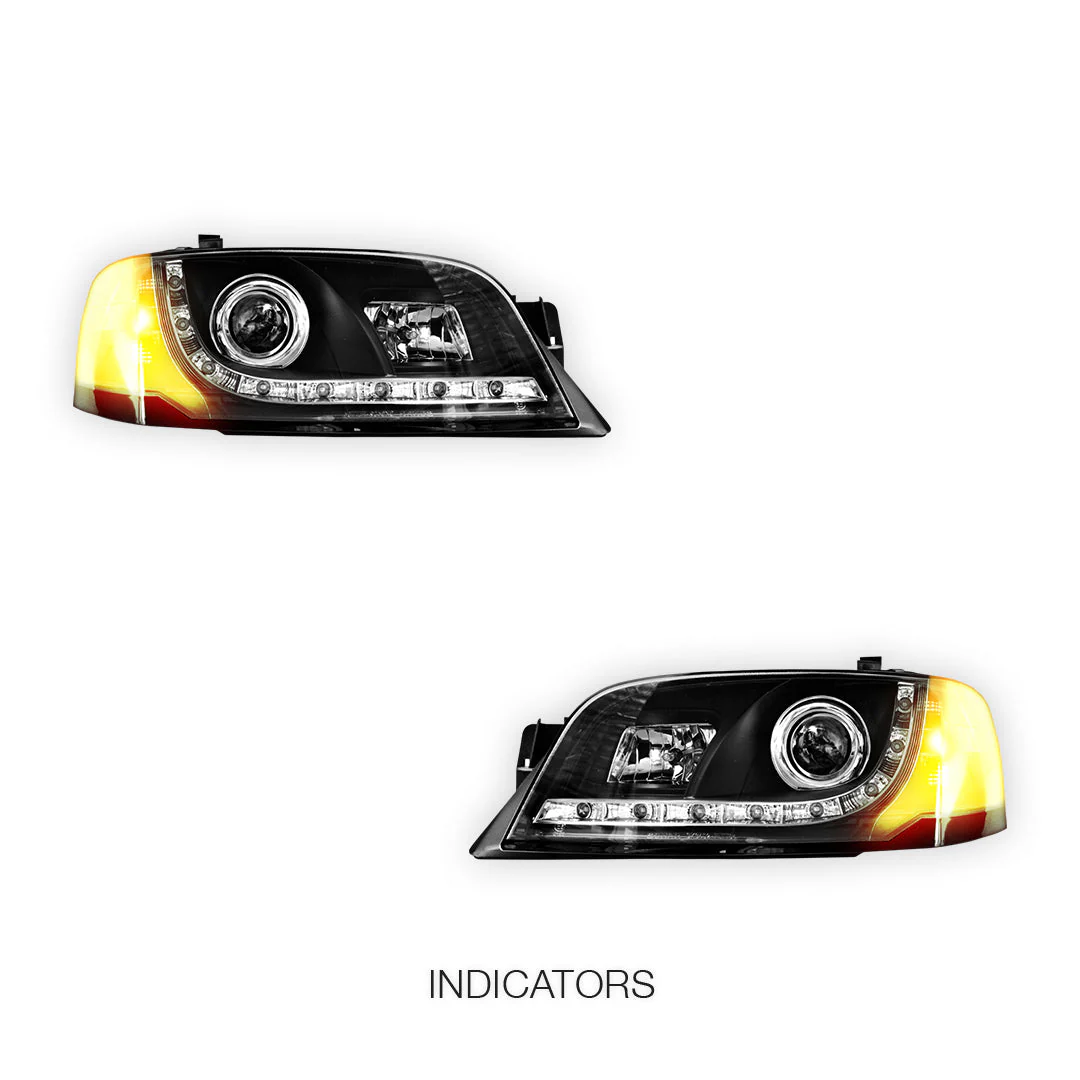 Ford Territory SX / SY (2004 - 2009) LED DRL Style Projector Headlights LH + RH - Image 3
