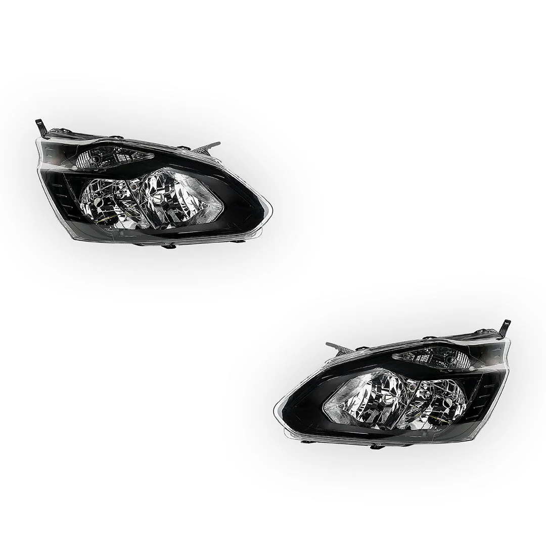 Ford Transit Custom Van VN (2012 - 2017) Black OEM Style Headlights LH + RH - Image 2