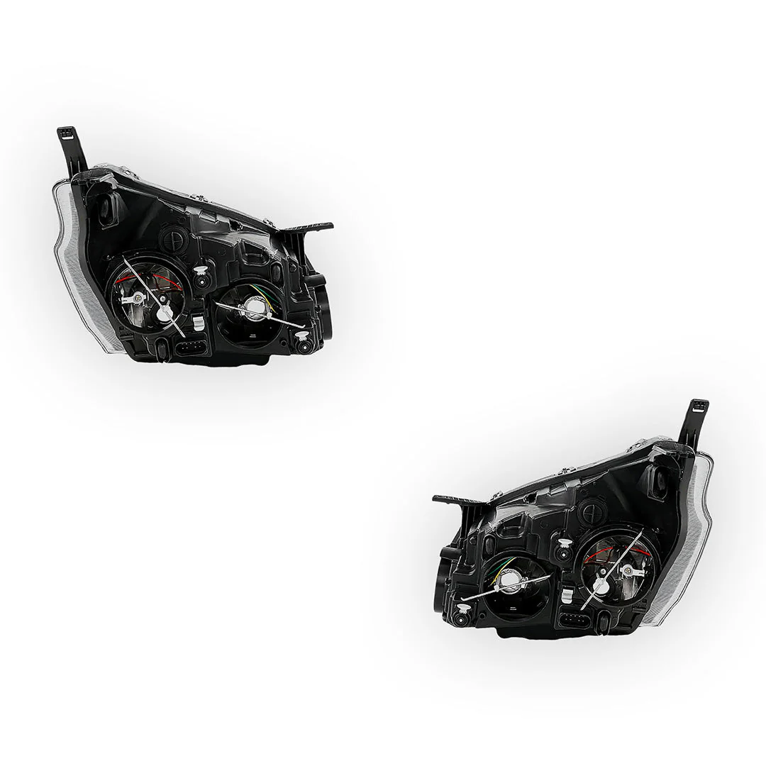Ford Transit Custom Van VN (2012 - 2017) Black OEM Style Headlights LH + RH - Image 3