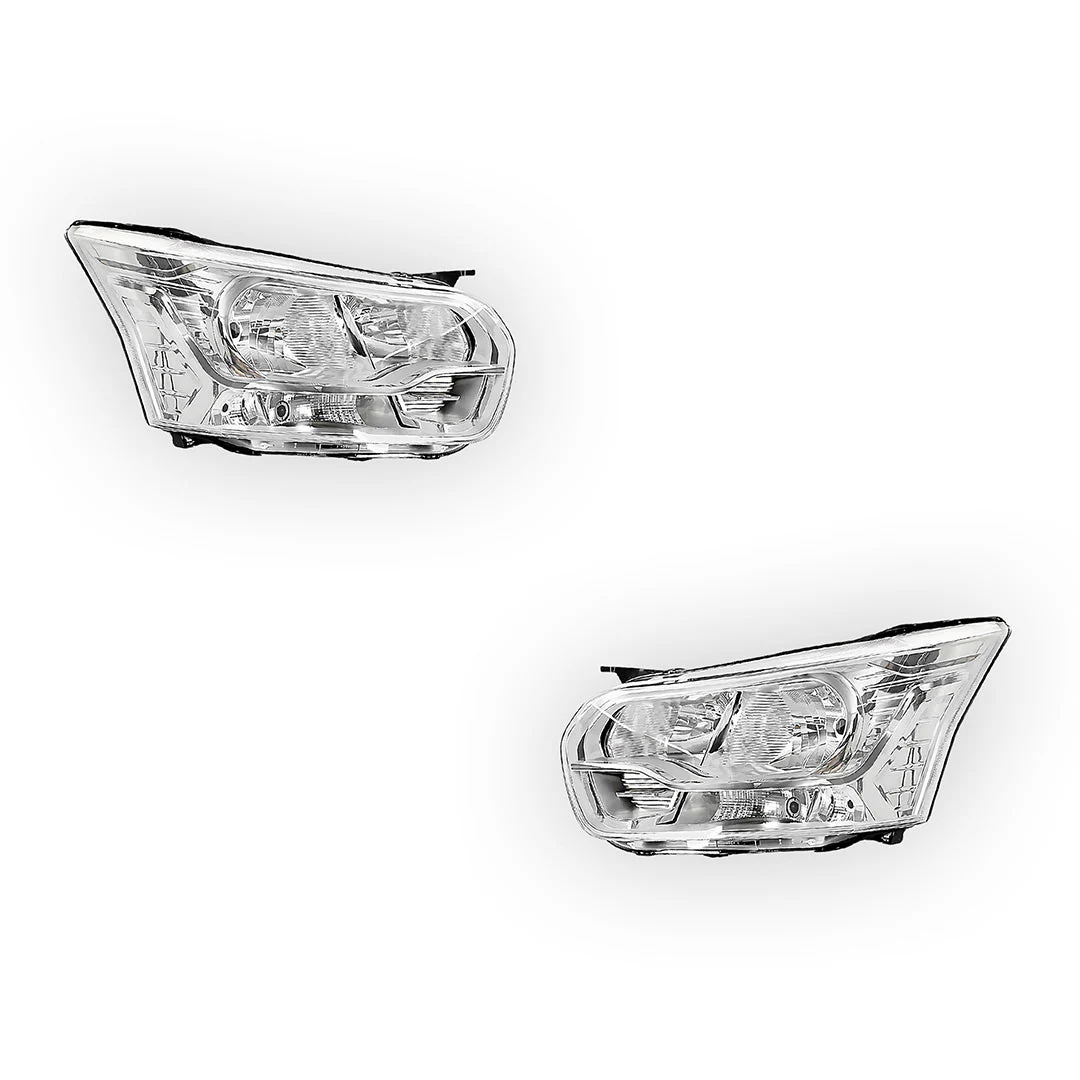 Ford Transit Van VO (2014 - 2019) Chrome Headlights LH + RH - Image 2