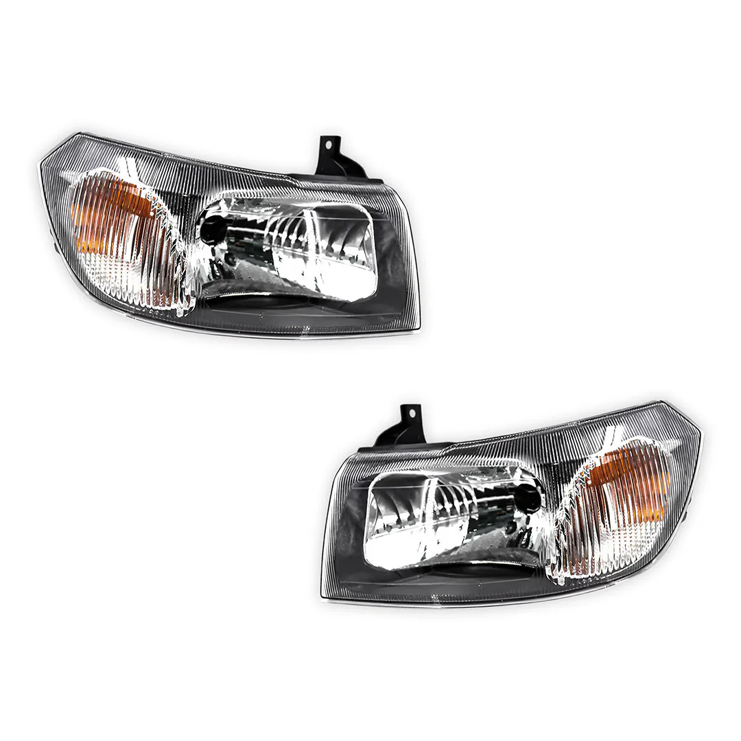Ford Transit VH / VJ (2002 - 2006) Black Headlights LH + RH - Image 2