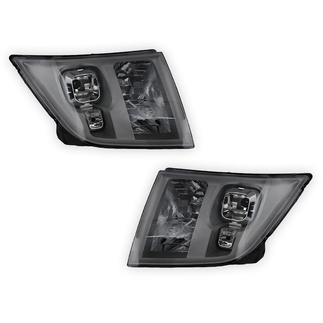 Ford Transit VM Van (2006 - 2013) Black Headlights LH + RH - Image 2