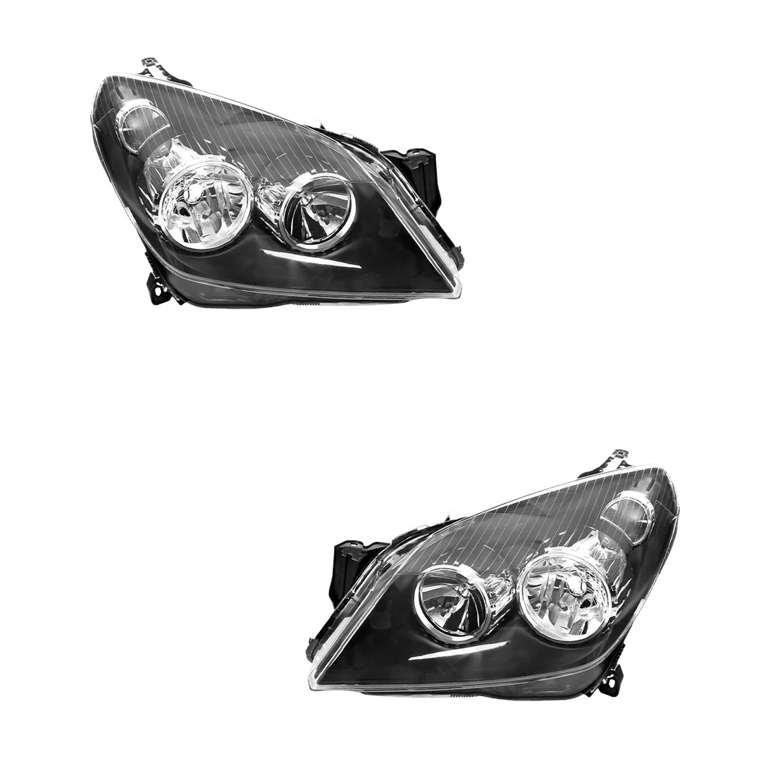 Holden Astra AH (2004- 2009) Black OEM Style Headlights LH + RH - Image 2