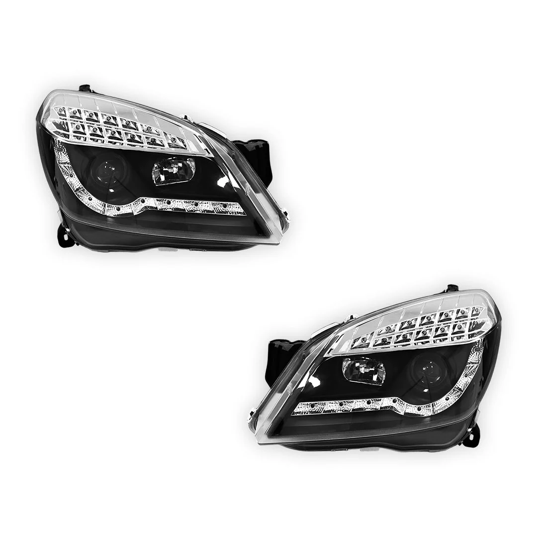 Holden Astra AH (2004 - 2012) LED DRL Projector Headlights LH + RH - Image 6