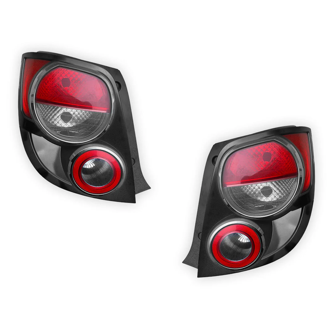 Holden Barina TM (2011 - 2016) Halogen OEM Style Tail Lights LH + RH - Image 2