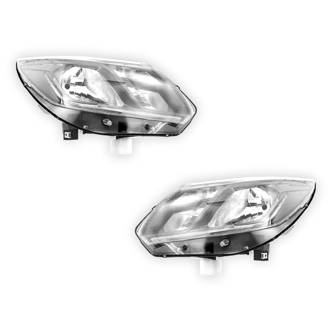 Holden Colorado Ute (2016 - 2020) OEM Style Black LED Headlights LH + RH - Image 2