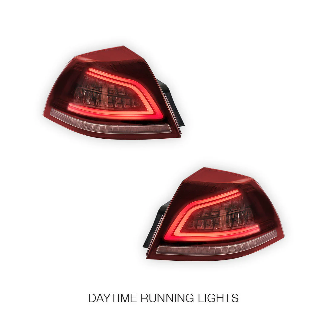 Holden Commodore VE Series 1 & 2 (2006 - 2013) Sequential Red Clear LED Tail Lights LH + RH - Image 2