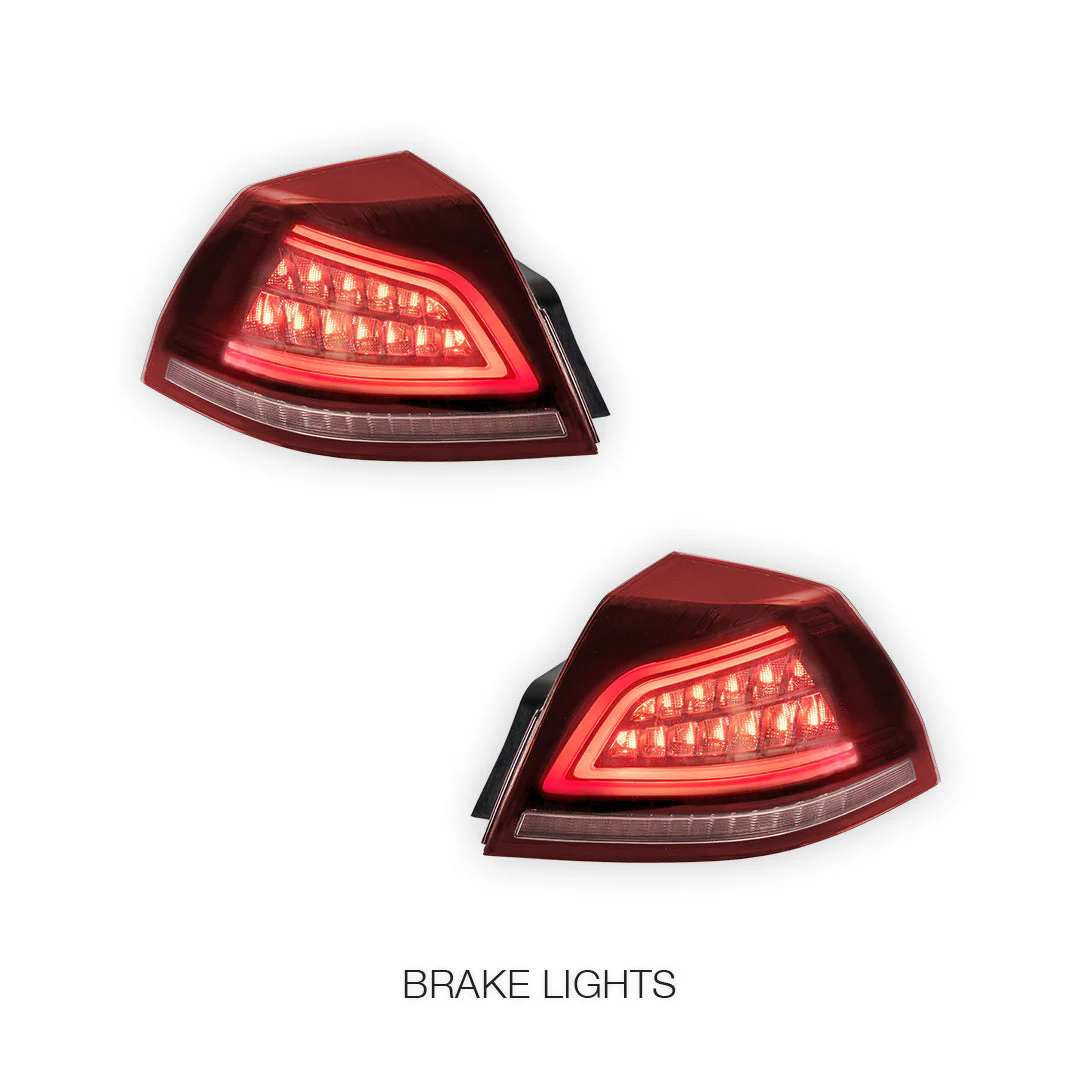 Holden Commodore VE Series 1 & 2 (2006 - 2013) Sequential Red Clear LED Tail Lights LH + RH - Image 3