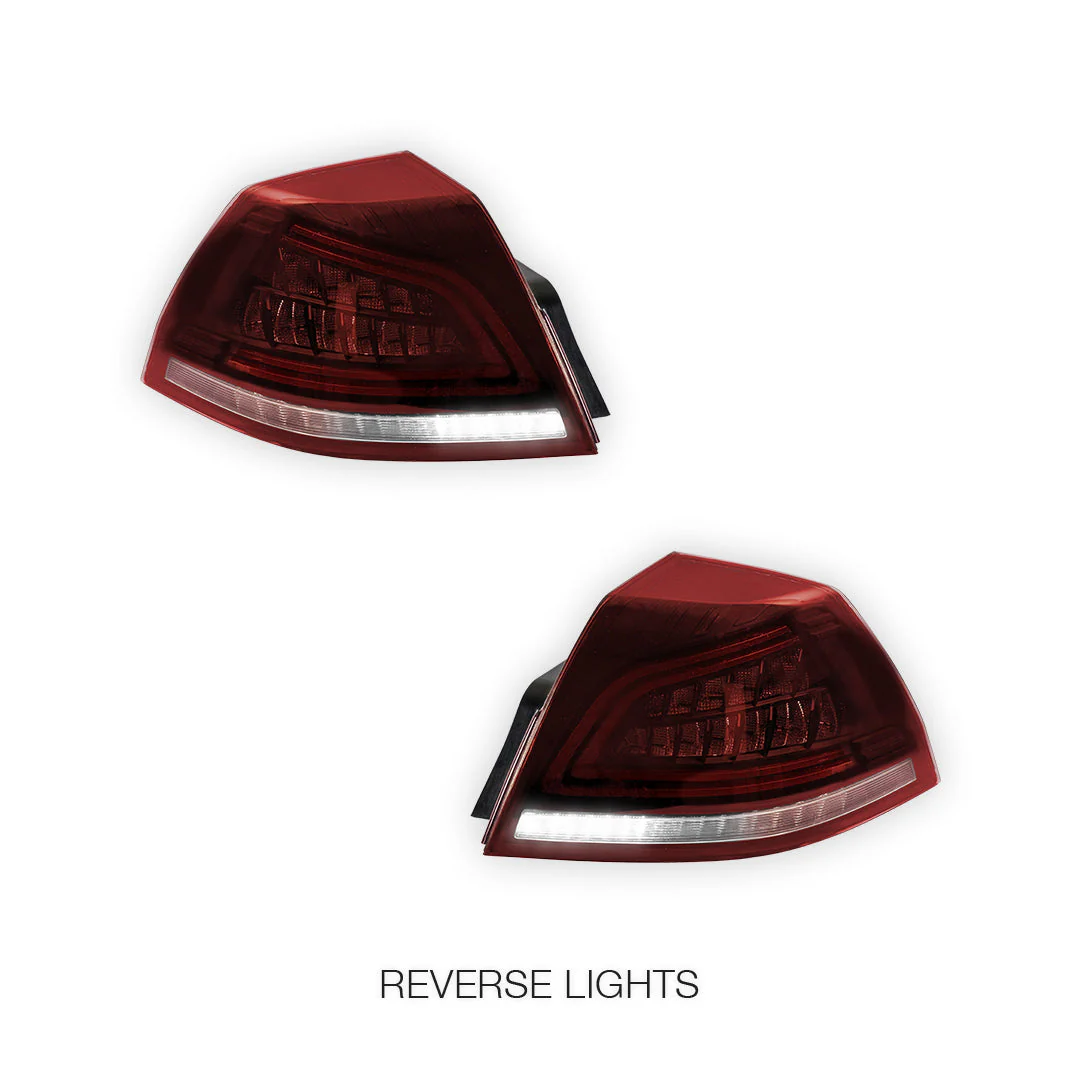 Holden Commodore VE Series 1 & 2 (2006 - 2013) Sequential Red Clear LED Tail Lights LH + RH - Image 5