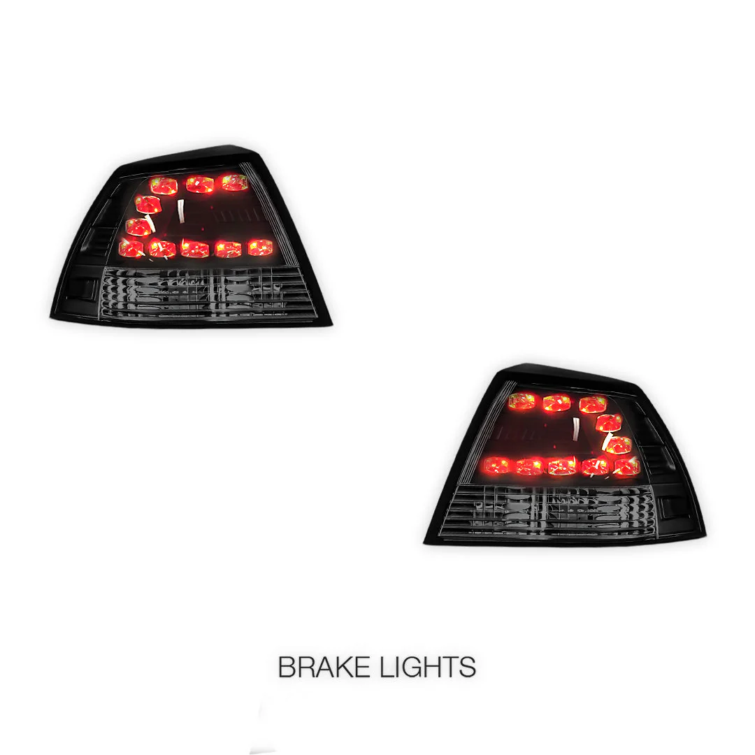 Holden Commodore VE Series 1 & 2 Sedan (2006 - 2013) Black LED Tail Lights LH + RH - Image 2