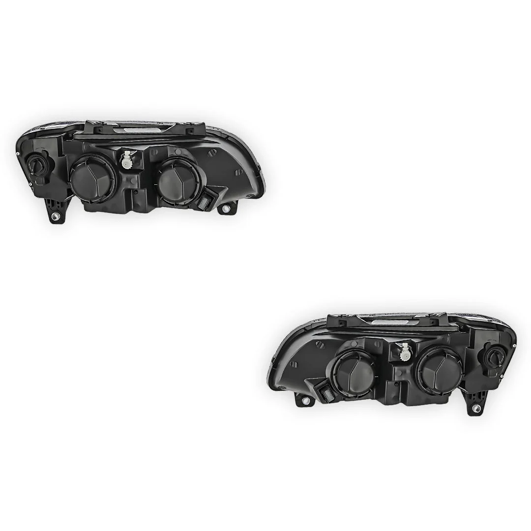 Holden Commodore VE Series 2 (2010 - 2013) Black DRL LED Headlights LH + RH - Image 3