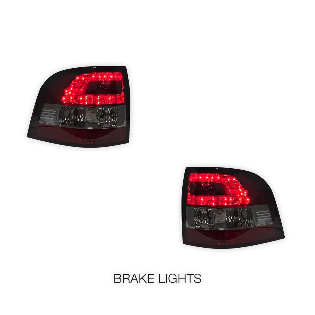 Holden Commodore VE UTE Series 1 & 2 (2007 - 2013) Smoked Red LED Tail Lights LH + RH - Image 2