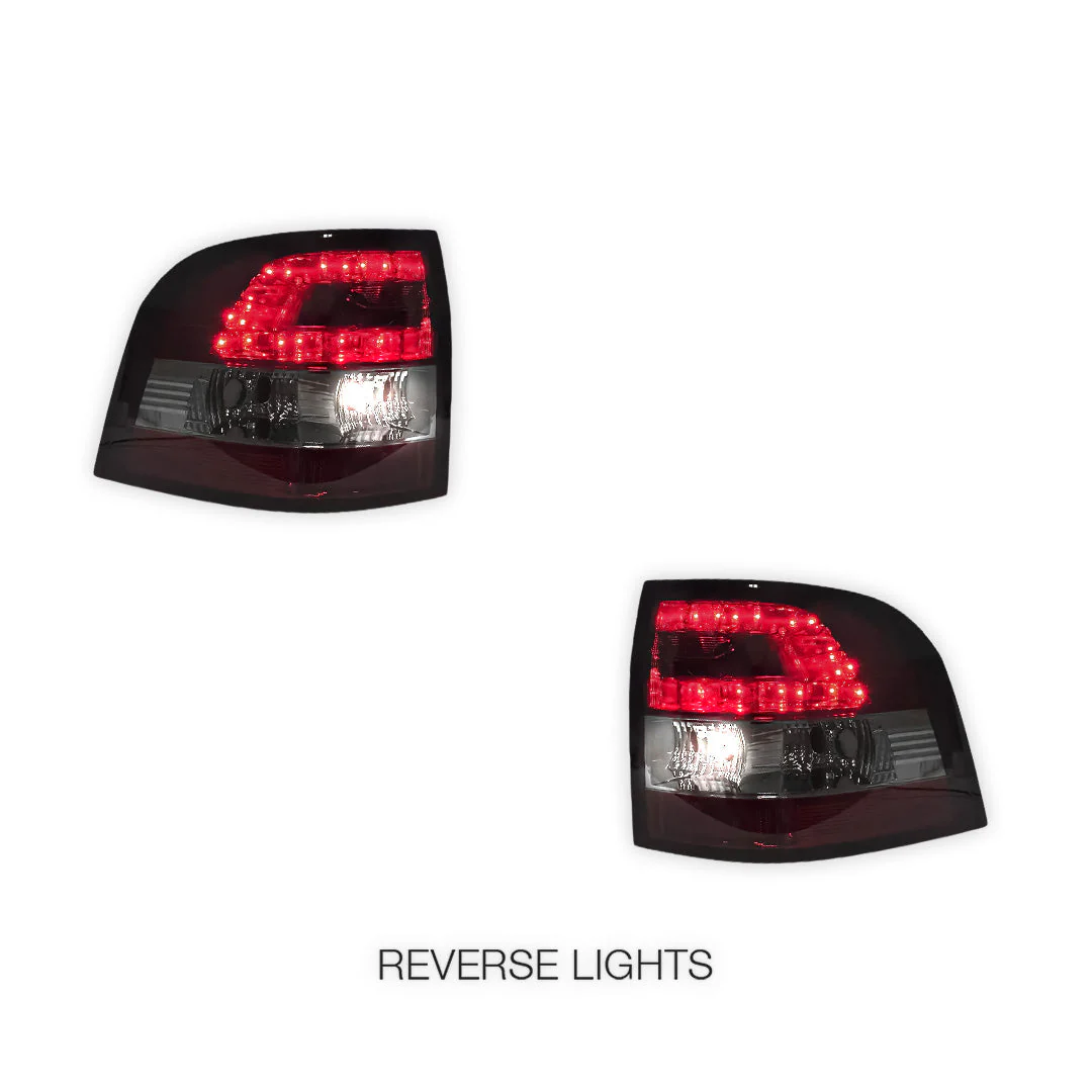 Holden Commodore VE UTE Series 1 & 2 (2007 - 2013) Smoked Red LED Tail Lights LH + RH - Image 5