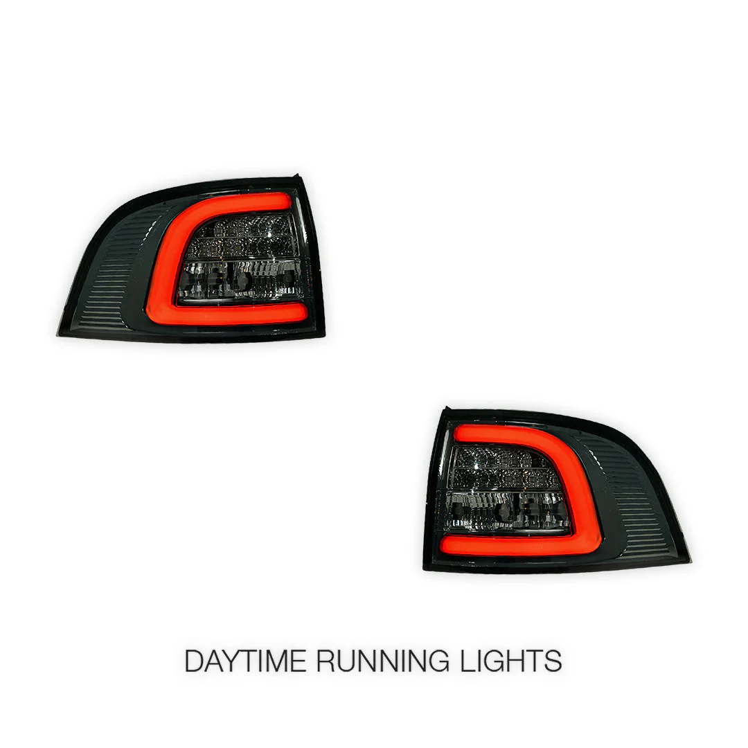 Holden Commodore VE / VF Wagon (2006 - 2015) Smoked Tail Lights LH + RH - Image 2