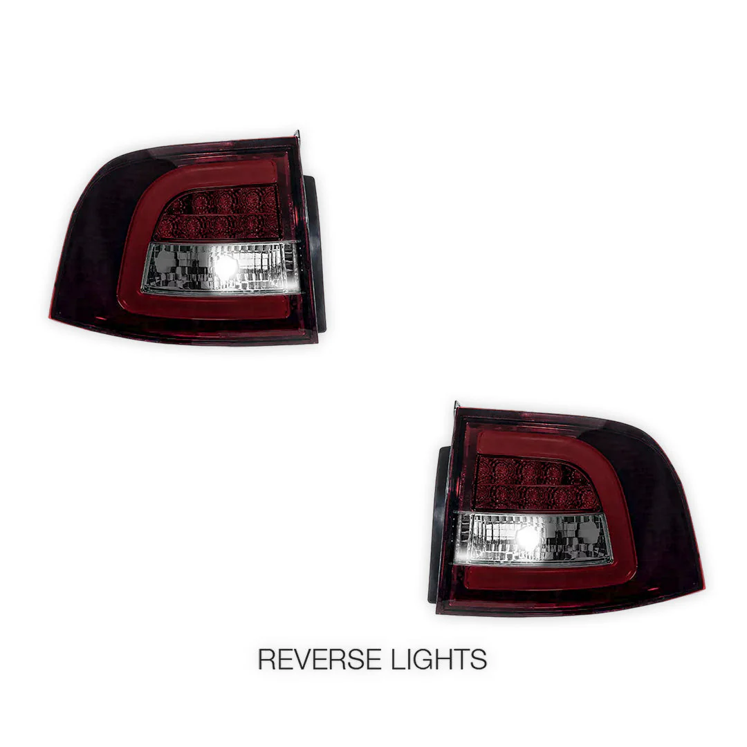 Holden Commodore VE / VF Series 1 Wagon (2006 - 2015) Smoked Red LED Tail Lights LH + RH - Image 5