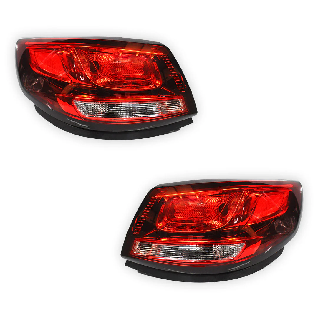Holden Commodore VF (2013 - 2017) Black and Tinted Halogen OEM Style Tail Lights LH + RH - Image 2