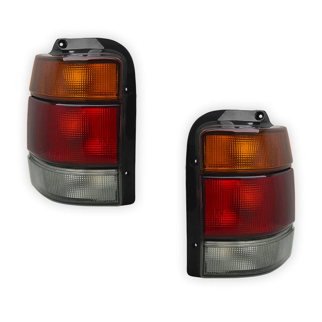 Holden Commodore VN / VG / VP / VR / VS (1988 - 1997) Tinted and Smokey Halogen OEM Style Tail Lights LH + RH - Image 2