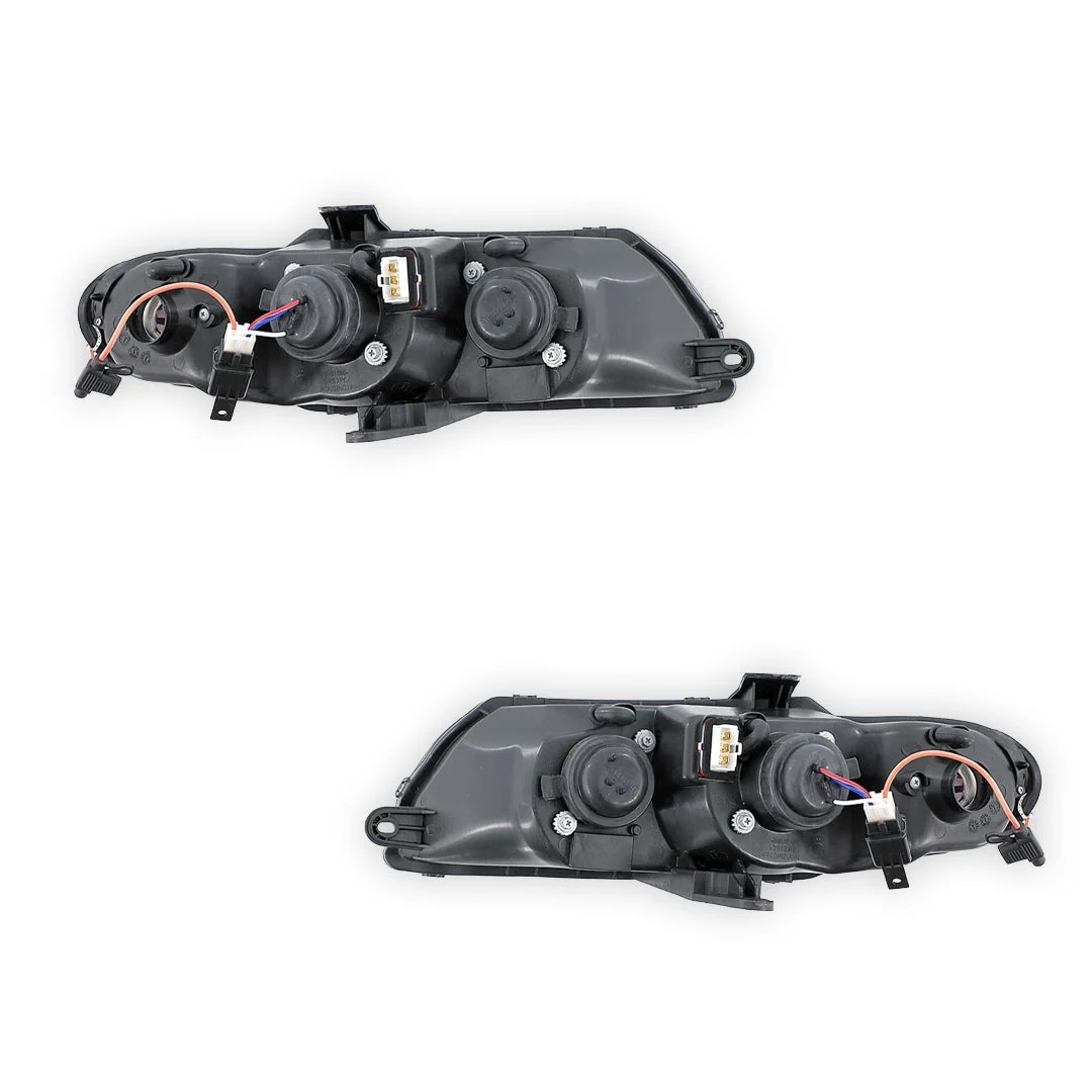Holden Commodore VX / VU (2000 - 2002) Black Projector Headlights LH + RH - Image 3