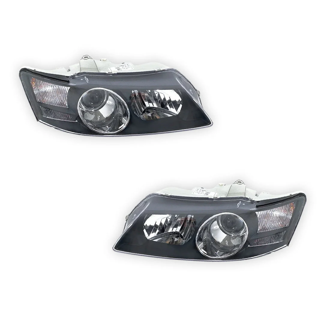 Holden Commodore VY (2002 - 2004) Black Projector Headlights LH + RH - Image 2