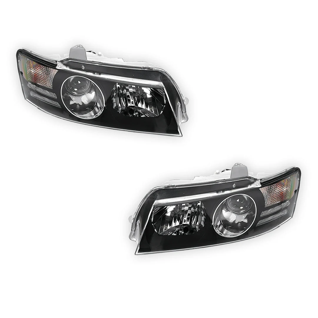 Holden Commodore VZ SS / Berlina / Calais / Adventra (2004 - 2007) BLACK Series Projector OEM Style Headlights LH + RH - Image 2