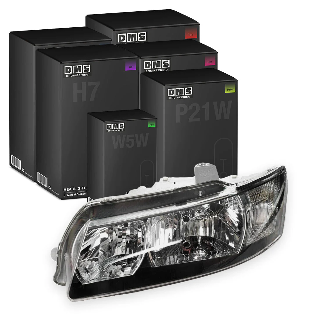 Holden Commodore VZ SV6 (2004 - 2007) Black OEM Style Headlights LH + RH - Image 4