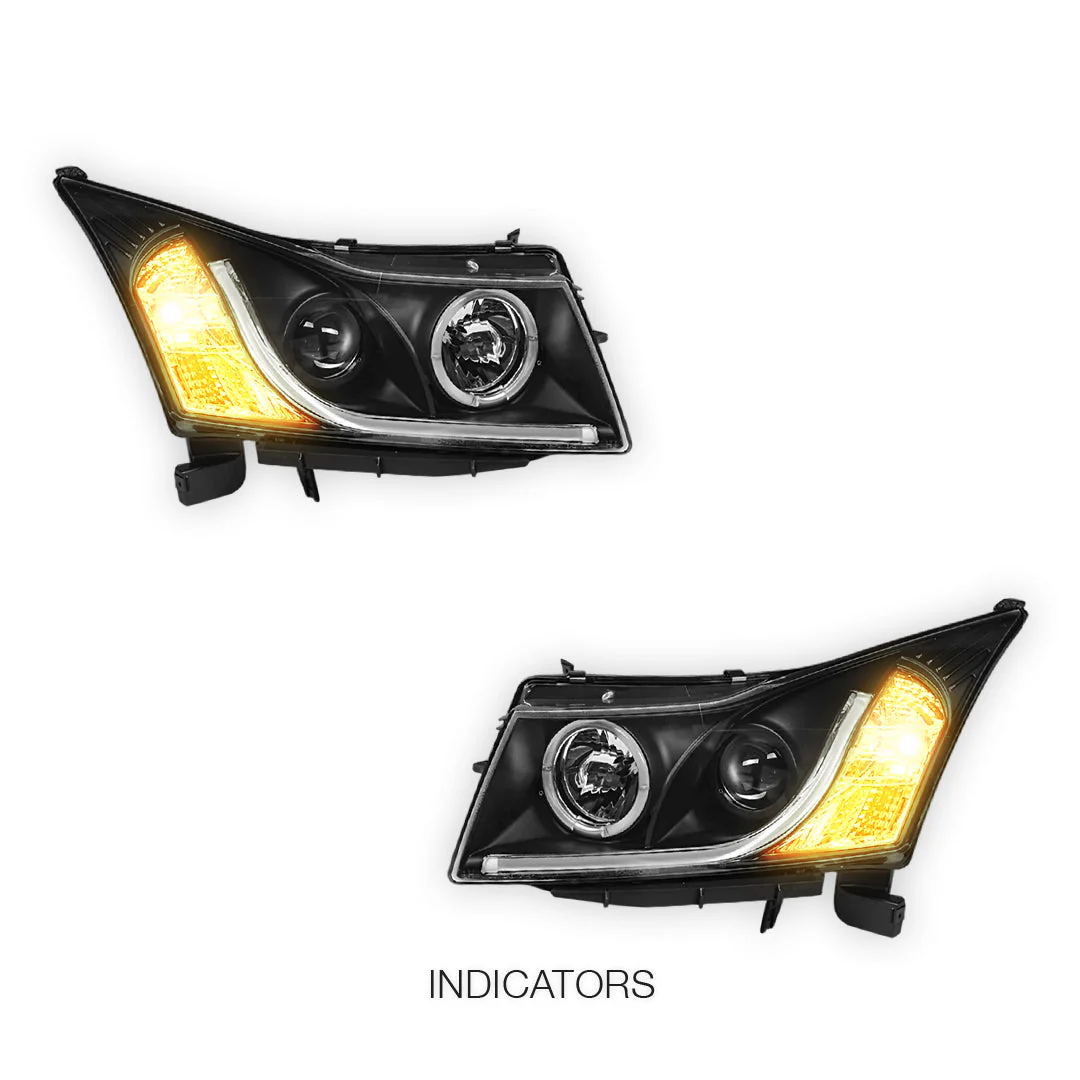 Holden Cruze JG (2009 - 2011) 3D DRL Projector Headlights LH + RH - Image 3