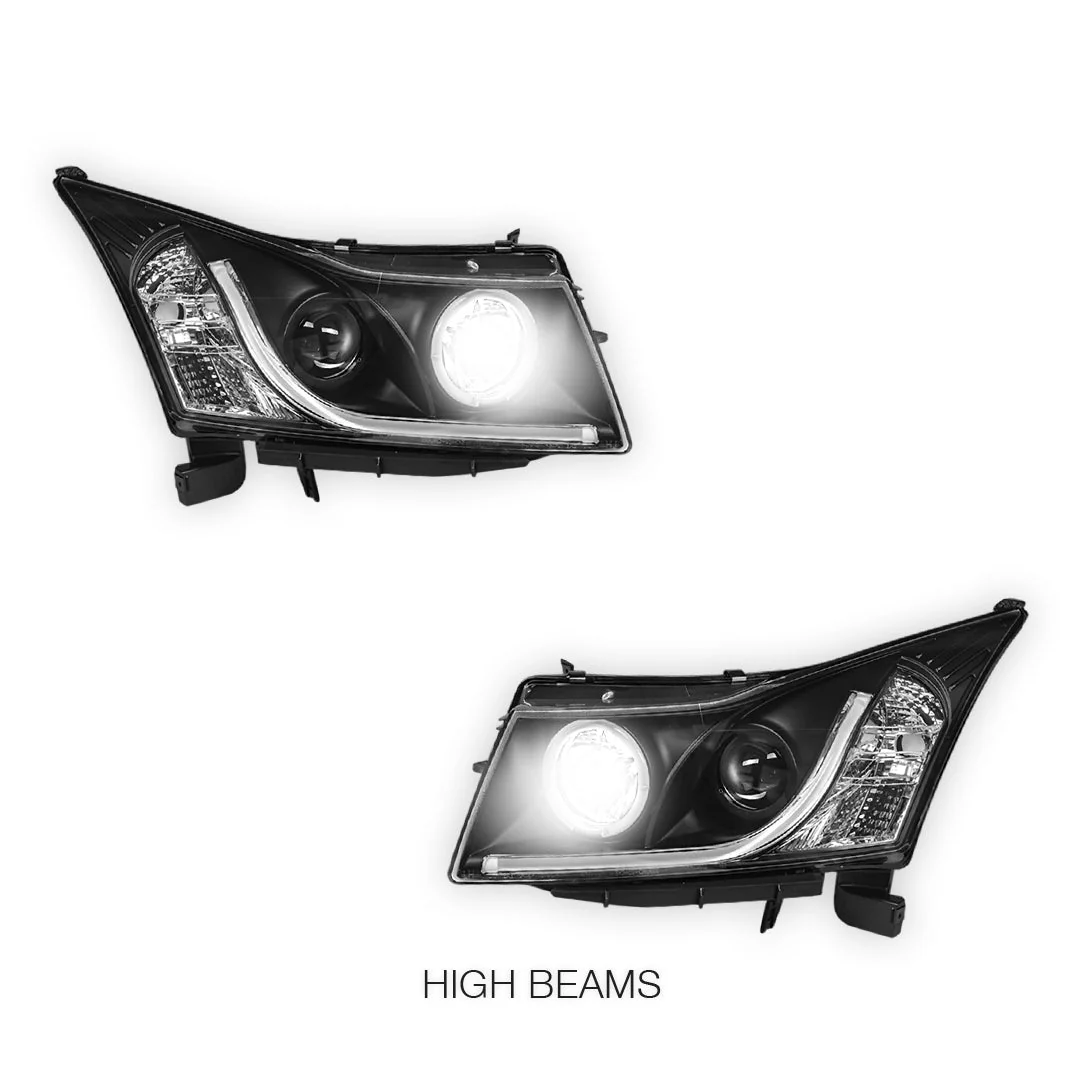 Holden Cruze JG (2009 - 2011) 3D DRL Projector Headlights LH + RH - Image 5