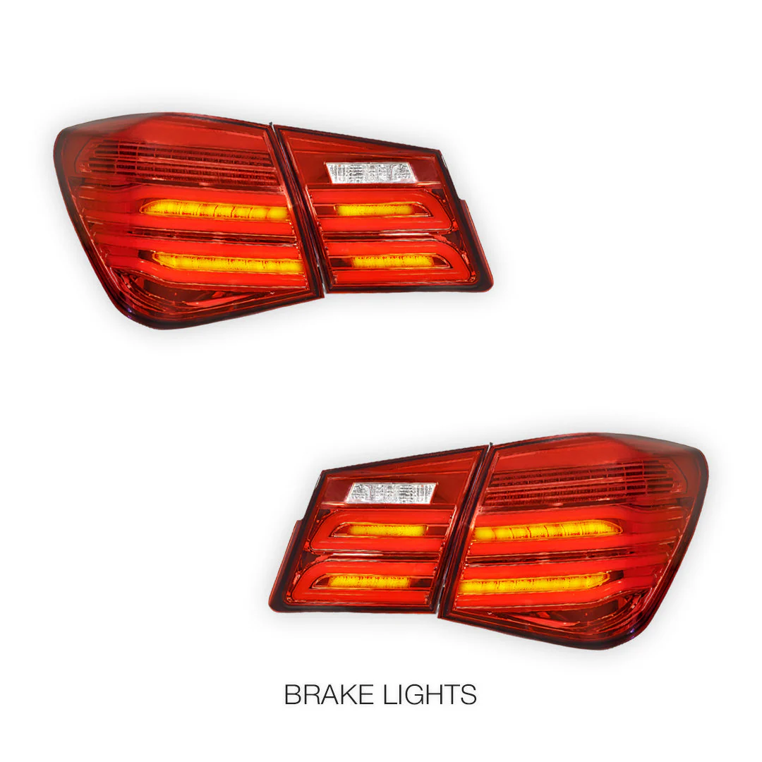 Holden Cruze JG / JH (2009 - 2016) 3D LED Stripe Bar Tail Lights LH + RH - Image 3
