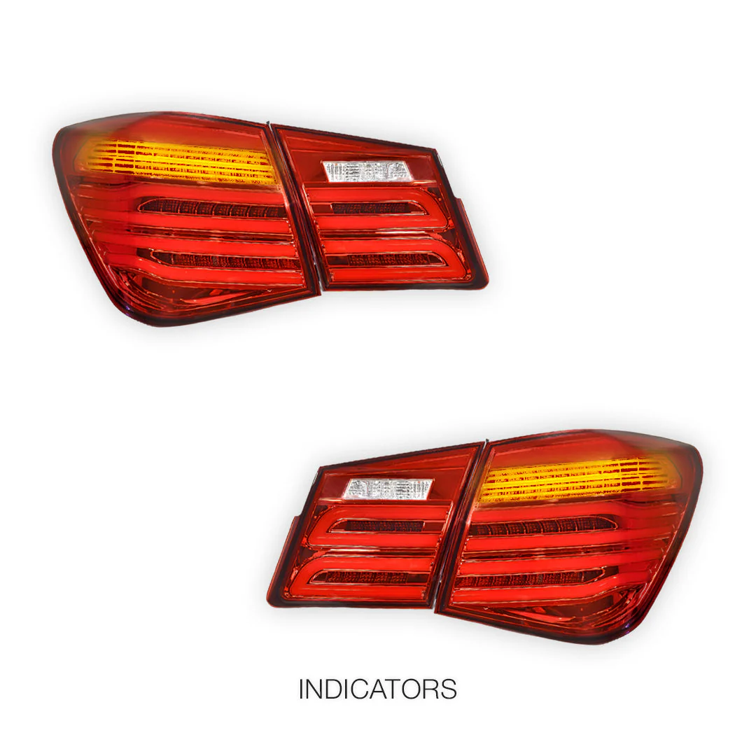 Holden Cruze JG / JH (2009 - 2016) 3D LED Stripe Bar Tail Lights LH + RH - Image 4