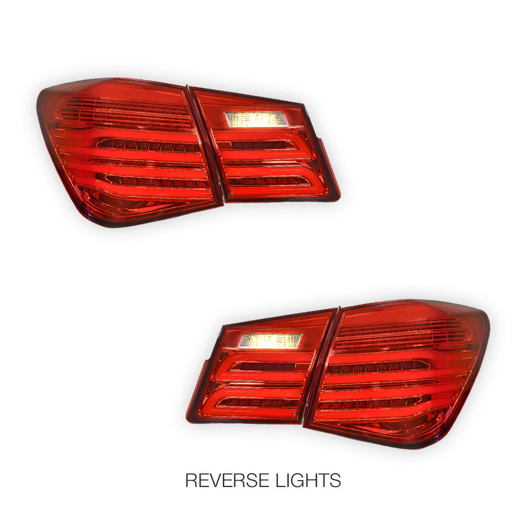 Holden Cruze JG / JH (2009 - 2016) 3D LED Stripe Bar Tail Lights LH + RH - Image 5