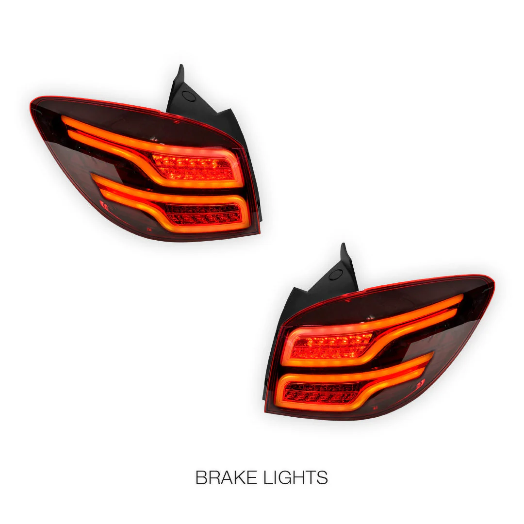 Holden Cruze JG / JH (2011 - 2016) Red Full 3D LED Stripe Tail Lights LH + RH - Image 4