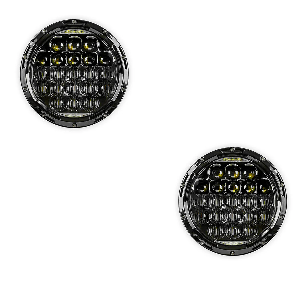 Holden Kingswood HK / HT / HG / HQ / HJ / HX / HZ (1968 - 1985) 7" Round LED Headlights LH + RH - Image 5