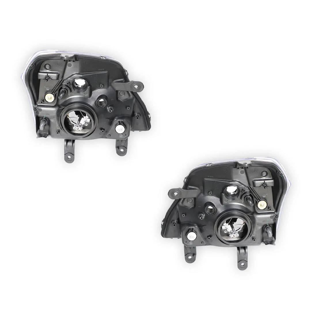 Holden Rodeo RA Series 1 (2003 - 2007) Chrome Headlights LH + RH - Image 3
