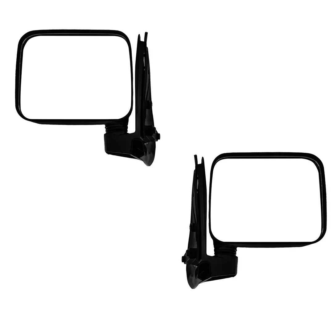 Holden Rodeo TF (1998 - 2003) Manual Door Mirrors (Black) - Image 2