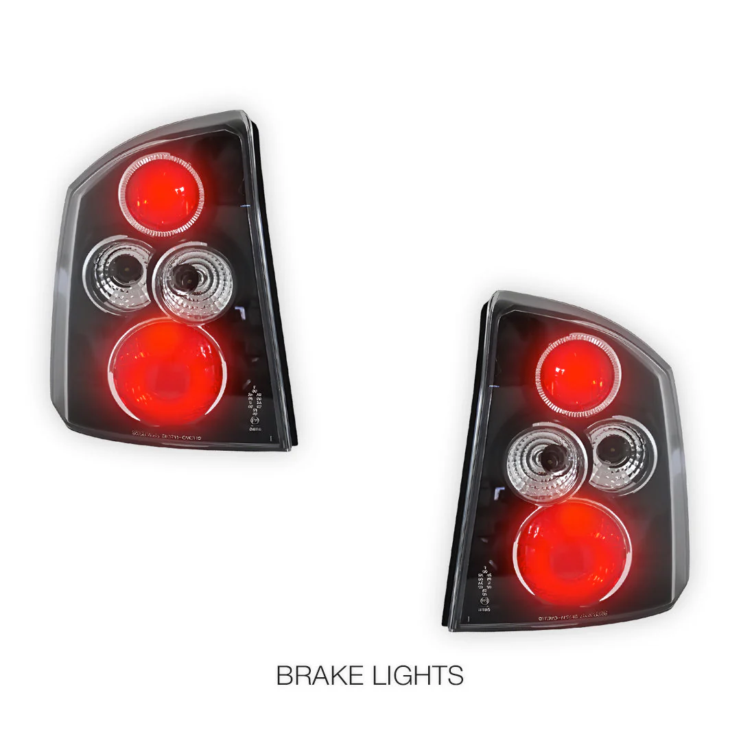 Holden Vectra ZC (2002 - 2005) Black Altezza Halogen Tail Lights LH + RH - Image 3