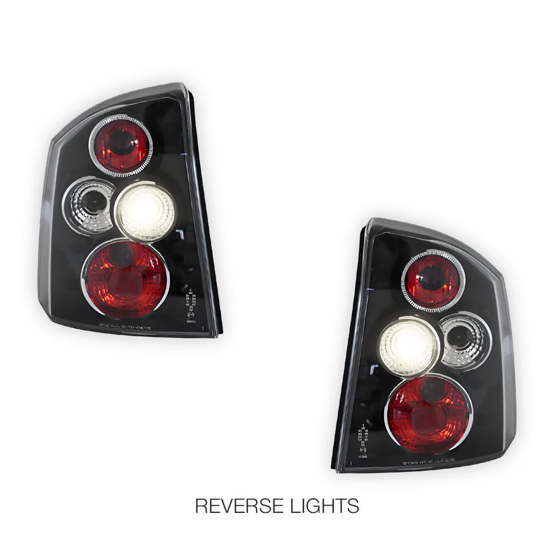 Holden Vectra ZC (2002 - 2005) Black Altezza Halogen Tail Lights LH + RH - Image 5