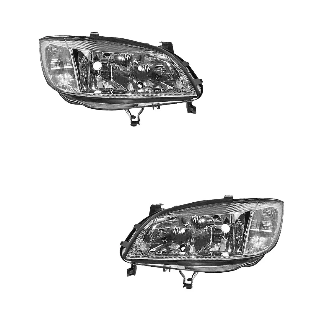 Holden Zafira TT (2001 - 2005) Chrome OEM Style Headlights LH + RH - Image 2
