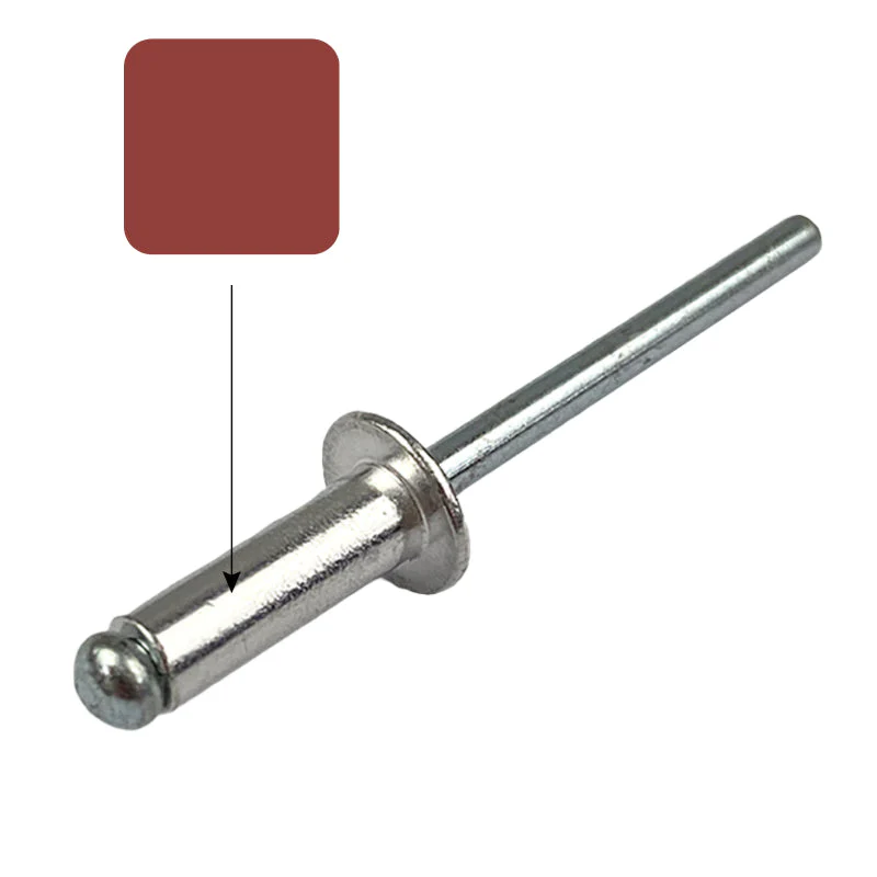 Homestead AS4-3 Rivet Dome Pop Blind (3.2mm x 8mm) Aluminium Steel - Image 2