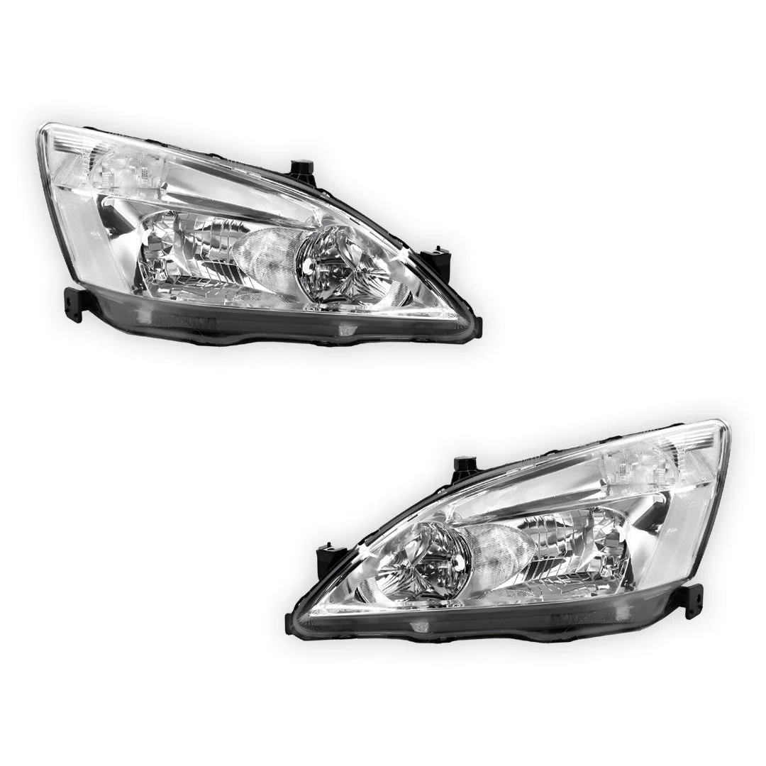 Honda Accord CM Series 1 (2002 - 2006) OEM Style Headlights LH + RH - Image 2