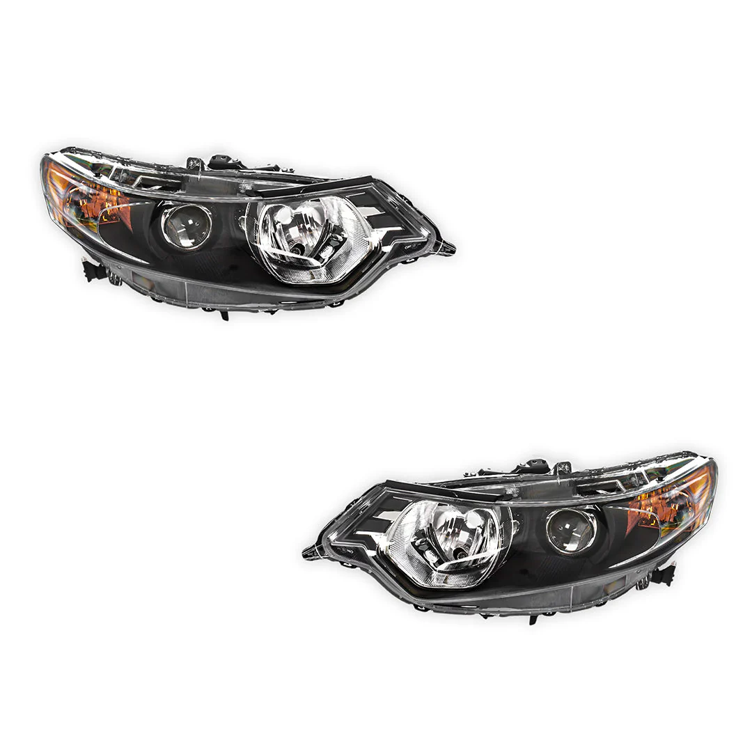 Honda Accord Euro CU (2008 - 2011) Non-Xenon OEM Style Headlights LH + RH - Image 2