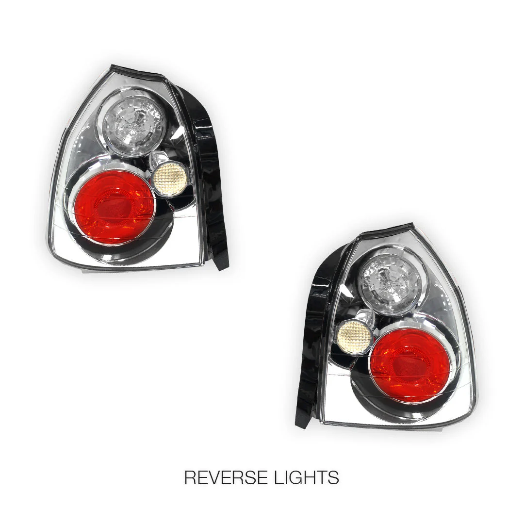 Honda Civic EK (1996 - 2000) Crystal Clear Altezza Halogen Tail Lights LH + RH - Image 5